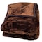 Hastings Home Hastings Home Solid Soft Heavy Thick Plush Mink Blanket 8 pound - Coffee 307843SKY - alternate 3